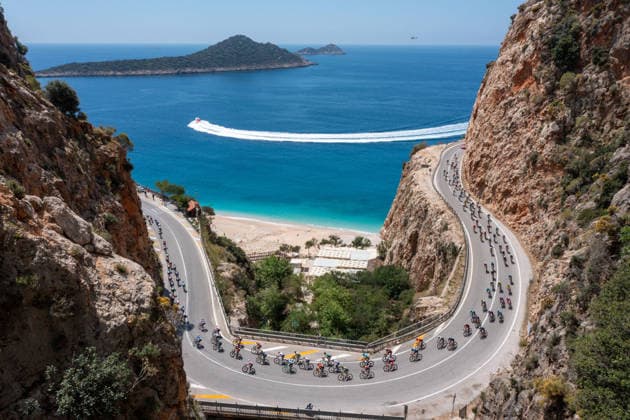 The 61st Presidential Cycling Tour of Turkiye (TUR 2026) has officially begun, starting with its opening stage in the coastal town of Cesme, Izmir. Held under the auspices of the Presidency of the Republic of Türkiye, this prestigious UCI ProSeries race brings together 23 teams and 161 world-class cyclists to compete over eight days, from April 26 to May 3, 2026...The 2026 edition unfolds across routes showcasing some of Türkiye s most striking landscapes. Starting in Cesme, the race follows the Aegean and Mediterranean coastlines, covering stages through Antalya and the southern shores before concluding in the capital, Ankara. Beyond sporting competition, the tour plays a key role in promoting Türkiye s natural and cultural richness on a global stage..This year, the race consists of 8 stages covering approximately 1,200 kilometers. Nearly 20 teams and over 150 riders from around the world are competing, under the coordination of the Turkish Cycling Federation..With the first three stages completed, the pace in the peloton has intensified and the general classification has begun to take shape. Sprint finishes and technically demanding routes have stood out, with the third stage drawing attention for its high tempo and dramatic finale..The third stage of the 61st Presidential Cycling Tour of Türkiye (TUR 2026) was won by Colombian rider Ivan Ramiro Sosa of Equipo Kern Pharma. Covering the 132.7-kilometer Marmaris-Kıran route, Sosa finished in 3 hours, 40 minutes, and 25 seconds. In the summit finish, Australian rider Sebastian Berwick of Caja Rural-Seguros RGA placed second, while French rider Nicolas Breuillard of TotalEnergies finished third..As the race progresses, challenging climbs and critical time gaps are expected to further heighten the excitement. The tour continues to deliver a compelling blend of elite competition and global vis Copyright: RizaxOzel 19081511