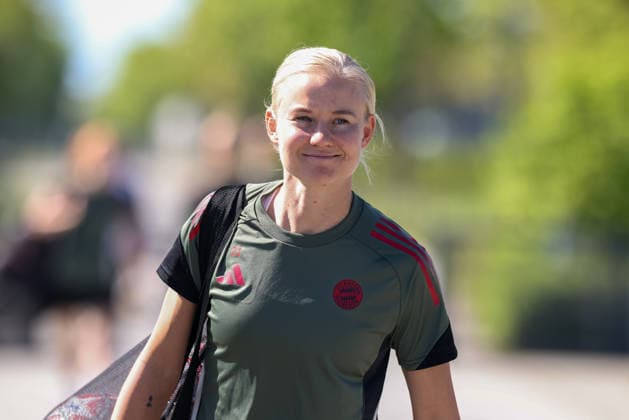 Pernille Harder FC Bayern Muenchen, 21 , Portrait, Portraet, GER, Official final training FC Bayern Muenchen, Football, UEFA Womens Champions League, semi-final, second leg, 2025 2026 season, 02 05 2026, GER, Official final training FC Bayern Muenchen, Football, UEFA Womens Champions League, semi-final, second leg, 2025 2026 season, 02 05 2026 Muenchen Copyright: xEibner-Pressefoto JennixMaulx EP_JML