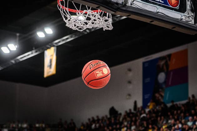 Feature, Symbol Basketball, BBL, Matchball, Basket, Net GER, MHP Riesen Ludwigsburg vs FC Bayern Muenchen Basketball, Basketball Bundesliga, easycredit BBL, 33 Matchday, Season 2025 2026, 07 05 2026 GER, MHP Riesen Ludwigsburg vs FC Bayern Muenchen Basketball, Basketball Bundesliga, easycredit BBL, 33 Matchday, Season 2025 2026, 07 05 2026 Ludwigsburg Copyright: xSandyxDinkelackerx EP_SDR