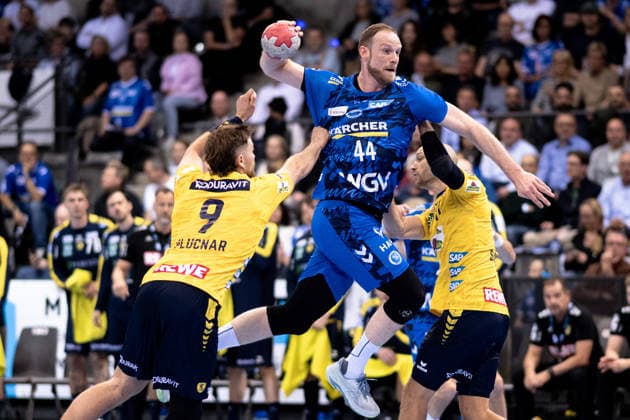 Lenny Rubin, TVB Stuttgart, 44 , throwing TVB Stuttgart vs Rhein Neckar Loewen, DAIKIN Handballbundesliga, 31 Matchday, Season 2025 2026, 07 05 2026 Eibner Pressefoto Andreas Ulmer TVB Stuttgart vs Rhein Neckar Loewen, DAIKIN Handballbundesliga, 31 Matchday, Season 2025 2026, 07 05 2026 Stuttgart Copyright: xEibner-Pressefoto AndreasxUlmerx EP_AUR