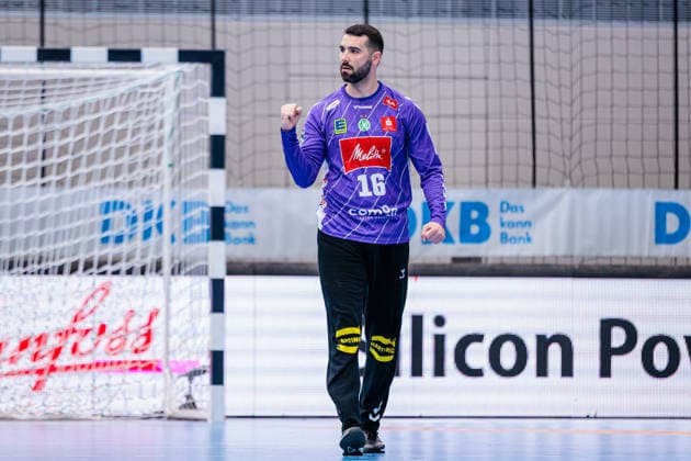 Tibor Ivanisevic GWD Minden, 16 in jubilation GER, GWD Minden vs Bergischer HC, Handball, 1 Bundesliga, 31 Matchday, Season 2025 2026, 08 05 2026 GER, GWD Minden vs Bergischer HC, Handball, 1 Bundesliga, 31 Matchday, Season 2025 2026, 08 05 2026 Minden Copyright: xEibner-Pressefoto JanxRollingerx EP_JSK