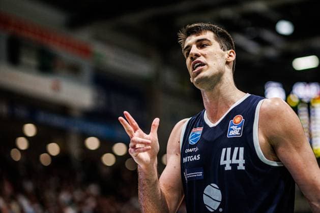 Jure Planinic MBC Syntainics , Vet Concept Gladiators Trier vs MBC Syntainics, Basketball, easyCredit BBL, Matchday 34, Season 2025 2026, 10 05 2026 Vet Concept Gladiators Trier vs MBC Syntainics, Basketball, easyCredit BBL, Matchday 34, Season 2025 2026, 10 05 2026 Copyright: xEibner-Pressefoto AlexanderxNeisx EP_ANS