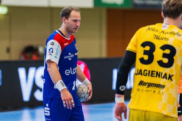 Tobias Heinzelmann HBW Balingen Weilstetten, 28 with the ball HSG Krefeld Niederrhein vs HBW Balingen Weilstetten, Handball, 2 HBL, 31 Matchday, Season 2025 26, 10 05 2026, HSG Krefeld Niederrhein vs HBW Balingen Weilstetten, Handball, 2 HBL, 31 Matchday, Season 2025 26, 10 05 2026 Krefeld Copyright: xEibner-Pressefoto LukasxBaldygax EP_LBA