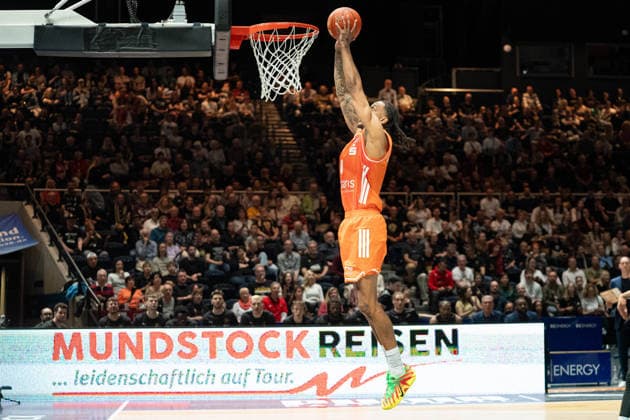 Kevin Yebo Nr 0 Chemnitz 99ers GER, Basketball Loewen Braunschweig vs Chemnitz 99ers, Basketball, easyCredit BBL, Week 34, Season 2025 26, 10 05 2026 GER, Basketball Loewen Braunschweig vs Chemnitz 99ers, Basketball, easyCredit BBL, Week 34, Season 2025 26, 10 05 2026 Braunschweig Copyright: xEibner-Pressefoto DanielxREINELTx EP_DRT