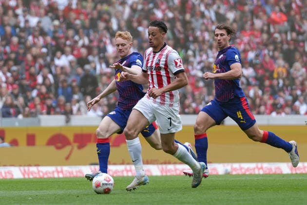 Derry Scherhant SC Freiburg, 07 on the ball , Germany, Football, 1 Bundesliga, Matchday 34, 2025 2026, SC Freiburg vs RB Leipzig, 16 05 2026, Europa Park Stadion, Freiburg Freiburg Europa Park Stadion Baden Württemberg Germany Copyright: xArnexAmbergx