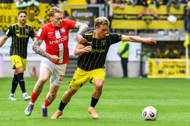 v li Leon Sommer TSV Havelse, 22 , Jonas Oehmichen Alemannia Aachen, 24 , duel, duel, tackle, tackling, dynamics, action, action, 16 05 2026, Aachen Germany , Football, 3 Liga, TSV Alemannia Aachen TSV Havelse, Football, 3 Liga, TSV Alemannia Aachen TSV Havelse, DFB DFL REGULATIONS PROHIBIT ANY USE OF PHOTOGRAPHS AS IMAGE SEQUENCES AND OR QUASI VIDEO xmhx