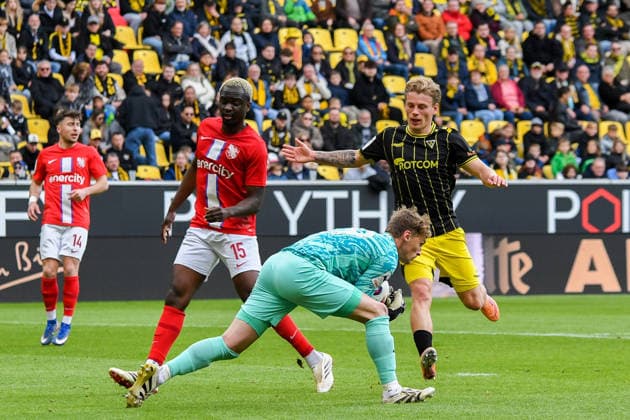 Norman Quindt Goalkeeper TSV Havelse, 29 catches the ball, Action, Action, Game scene, 16 05 2026, Aachen Germany , Soccer, 3 Liga, TSV Alemannia Aachen TSV Havelse, Soccer, 3 Liga, TSV Alemannia Aachen TSV Havelse, DFB DFL REGULATIONS PROHIBIT ANY USE OF PHOTOGRAPHS AS IMAGE SEQUENCES AND OR QUASI VIDEO xmhx