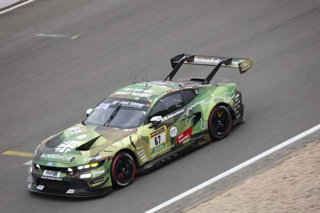 67 Dennis Olsen NOR Christopher Mies Erkrath GER Frederic Vervisch BEL Frank Stippler Bad Muenstereifel GER , Ford Mustang GT3, Team HRT Ford Racing GER GER, Motorsport, 54 ADAC Ravenol 24H Rennen Nuerburgring 2025, Rennen, Nuerburg, 17 05 2026 GER, Motorsport, 54 ADAC Ravenol 24H Rennen Nuerburgring 2025, Rennen, Nuerburg, 17 05 2026 Nuerburg Copyright: xEibner-Pressefoto JuergenxAugstx EP_JAT