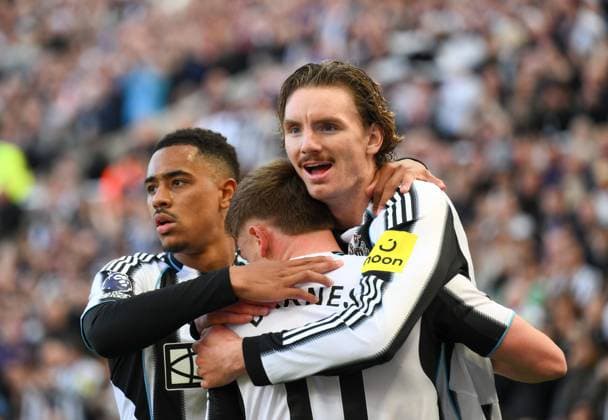 Nick Woltemade of Newcastle United celebrates scoring their first goal Newcastle United v West Ham United, Premier League, Football, St James Park, Newcastle, UK - 17 May 2026Newcastle St James Park United Kingdom EDITORIAL USE ONLY No use with unauthorised audio, video, data, fixture lists, club league logos or live services. Online in-match use limited to 120 images, no video emulation. No use in betting, games or single club league player publications. Copyright: xRichardxLee Shutterstockx 16877466aq
