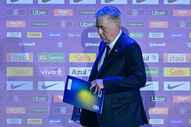 Museum of Tomorrow, Rio de Janeiro (RJ), 05 18 2026 - Sports: Brazil Squad Announcement - Coach Carlos Ancelotti, accompanied by the president of the CBF (Brazilian Football Confederation), Samir Xaud, announces the list of 26 players called up for the 2026 FIFA World Cup, WM, Weltmeisterschaft, Fussball at an event held at the Museum of Tomorrow in Rio de Janeiro, on the afternoon of Monday, May 18. (Photo: Eduardo Carmim Photo Premium SPP) 30930 (Eduardo Carmim SPP) Copyright: xEduardoxCarmimx xSPPx spp-en-EdCa-eduardo_carmim_photo_premium_479263