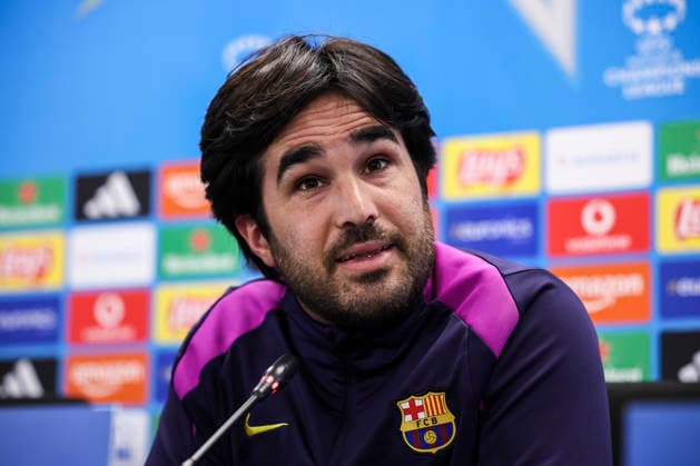 May 19, 2026, Sant Joan Despi, Barcelona, SPAIN: Pere Romeu, head coach attends his press conference, PK, Pressekonferenz during the training day of FC Barcelona, Barca ahead UEFA Women Champions League 2025 26, Final football match against OL Lyonnes at Ciutat Esportiva Joan Gamper on May 19, 2026 in Sant Joan Despi, Barcelona, Spain. FC Barcelona Training And Media Day - UEFA Women Champions League 2025 26 Final - ZUMAa181 20260519_zaa_a181_139 Copyright: xJavierxBorregox