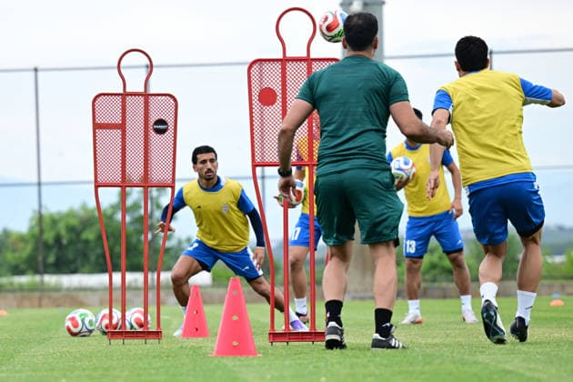 Iran National Football Team starts preparations in Turkiye s Antalya ahead of 2026 FIFA World Cup, WM, Weltmeisterschaft, Fussball ANTALYA, TURKIYE - MAY 19: Members of the Iran National Football Team take part in a training session at the Mardan Sports Complex in Antalya, Turkiye on May 19, 2026. The national team, Nationalteam launched their training camp in southern Turkiye to prepare for the upcoming 2026 FIFA World Cup, jointly hosted by the United States, Canada, and Mexico. Orhan Cicek Anadolu Antalya Turkey. Editorial use only. Please get in touch for any other usage. Copyright: x2026xAnadoluxOrhanxCicekx
