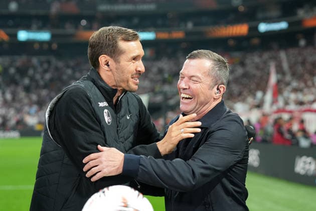 Julian Schuster SC Freiburg, Coach , Lothar Matthäus RTL , Turkey, Football, UEFA Europa League, Final, 2025 2026, SC Freiburg vs Aston Villa, 20 05 2026, TüpraÅü Stadium, BeÅüiktaÅü Park, Istanbul Istanbul TüpraÅü Stadium, BeÅüiktaÅü Par Istanbul Turkey Copyright: xArnexAmbergx