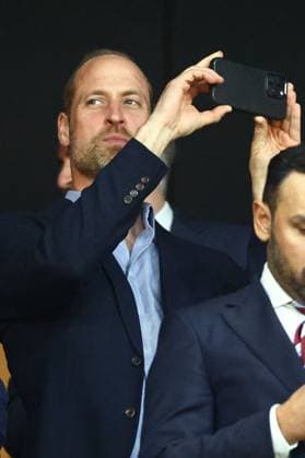William, Prince of Wales watches from the stands SC Freiburg v Aston Villa, UEFA Europa League, Final, Football, Besiktas Park, Istanbul, Turkiye - 20 May 2026Istanbul Besiktas Park United Kingdom EDITORIAL USE ONLY No use with unauthorised audio, video, data, fixture lists, club league logos or live services. Online in-match use limited to 120 images, no video emulation. No use in betting, games or single club league player publications. Copyright: xJamesxMarsh Shutterstockx 16883157ba