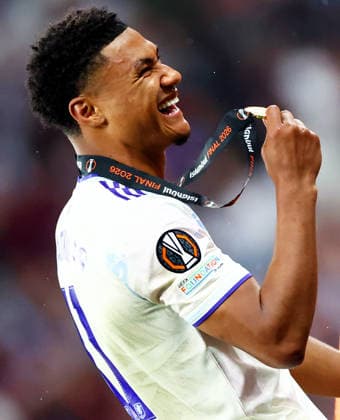 Ollie Watkins of Aston Villa celebrates. SC Freiburg v Aston Villa, UEFA Europa League, Final, Football, Besiktas Park, Istanbul, Turkiye - 20 May 2026Istanbul Besiktas Park United Kingdom EDITORIAL USE ONLY No use with unauthorised audio, video, data, fixture lists, club league logos or live services. Online in-match use limited to 120 images, no video emulation. No use in betting, games or single club league player publications. Copyright: xJamesxMarsh Shutterstockx 16883157jc