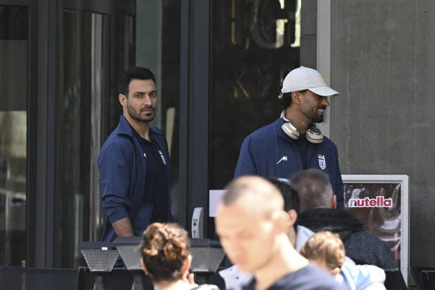 Iranian national football team visits visa application center for Canada visas ahead of 2026 World Cup ANKARA, TURKIYE - MAY 21: Players of the Iranian national football team, set to compete in the 2026 FIFA World Cup, WM, Weltmeisterschaft, Fussball co-hosted by the US, Canada, and Mexico, arrive at a visa application center to apply for Canadian visas in Ankara, Turkiye on May 21, 2026. Dogukan Keskinkilic Anadolu Ankara Turkey. Editorial use only. Please get in touch for any other usage. Copyright: x2026xAnadoluxDogukanxKeskinkilicx