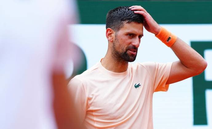 Novak Djokovic practices French Open Tennis, Thursday Previews, Qualifying and Practice, Tennis, Roland Garros, Paris, France - 21 May 2026Paris Roland Garros France EDITORIAL USE ONLY No use with unauthorised audio, video, data, fixture lists, club league logos or live services. Online in-match use limited to 120 images, no video emulation. No use in betting, games or single club league player publications. Copyright: xJavierxGarcia Shutterstockx 16886896aa