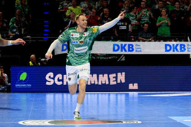 DEU, DHB, 1 HBL, Fuechse Berlin vs Hannover Burgdorf, 21 05 2026, Max Schmeling Halle, Berlin, DEU, DHB, 1 HBL, Fuechse Berlin vs Hannover Burgdorf, in the picture Mathias Gidsel Fuechse Berlin 19 nordphotoxGmbHx xEngler nph00076