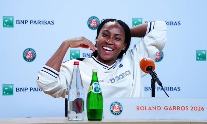 Coco Gauff during her press conference, PK, Pressekonferenz French Open Tennis, Friday Previews, Qualifying and Practice, Tennis, Roland Garros, Paris, France - 22 May 2026Paris Roland Garros France EDITORIAL USE ONLY No use with unauthorised audio, video, data, fixture lists, club league logos or live services. Online in-match use limited to 120 images, no video emulation. No use in betting, games or single club league player publications. Copyright: xJavierxGarcia Shutterstockx 16887306an