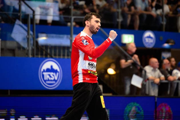 Matija Spikic ThSV Eisenach, 01 cheer to parade GER, ThSV Eisenach vs TBV Lemgo Lippe, 1 Daikin Handballbundesliga, Handball, Matchday 32, Season 2025 2026, 22 05 2026 GER, ThSV Eisenach vs TBV Lemgo Lippe, 1 Daikin Handballbundesliga, Handball, Matchday 32, Season 2025 2026, 22 05 2026 Eisenach Copyright: xEibner-Pressefoto MartinxHerbstx EP_MHT