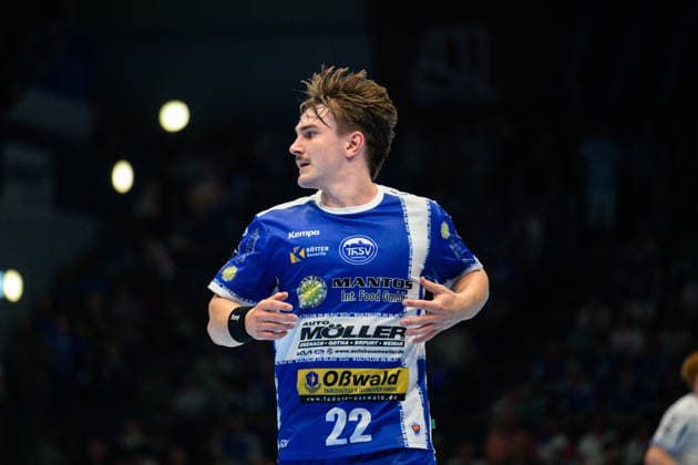 Felix Aellen ThSV Eisenach, 22 GER, ThSV Eisenach vs TBV Lemgo Lippe, 1 Daikin Handballbundesliga, Handball, 32 Matchday, Season 2025 2026, 22 05 2026 GER, ThSV Eisenach vs TBV Lemgo Lippe, 1 Daikin Handballbundesliga, Handball, 32 Matchday, Season 2025 2026, 22 05 2026 Eisenach Copyright: xEibner-Pressefoto MartinxHerbstx EP_MHT