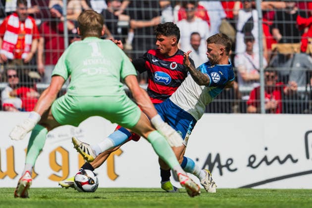 Tom Geerkens Fortuna Koeln, 06 bei einer graetsche Fortuna Köln vs FC Viktoria Köln, Football, Landespokal Mittelrhein 2025 26, Final, Season 2025 26, 23 05 2026, Fortuna Köln vs FC Viktoria Köln, Football, Landespokal Mittelrhein, Final, Season 2025 26, 23 05 2026 Köln Copyright: xEibner-Pressefoto LukasxBaldygax EP_LBA