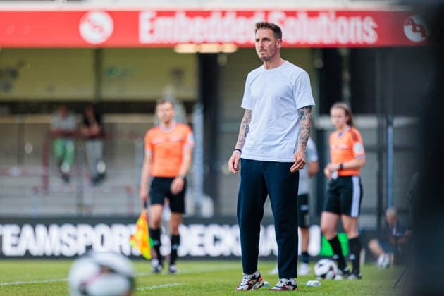 Tobias Strobl SC Verl, Head Coach GER, SC Verl vs SF Lotte, Football, Westfalenpokal, Final, Season 2025 2026, 23 05 2026 DFL Regulations prohibit any use of photographers as image sequences and or quasi video GER, SC Verl vs SF Lotte, Football, Westfalenpokal, Final, Season 2025 2026, 23 05 2026 Verl Copyright: xEibner-Pressefoto JanxRollingerx EP_JSK
