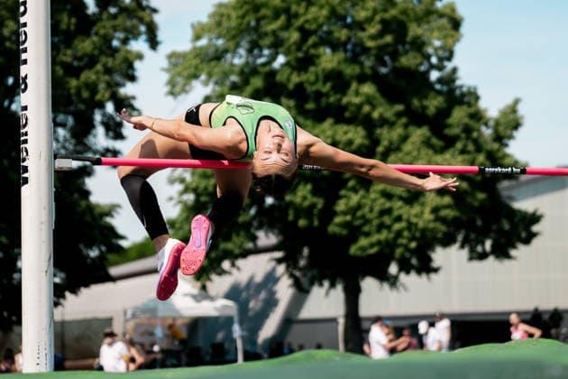 Joana Herrmann SV Teuto Riesenbeck , 372, High Jump Women , GER, Leichtathletik, Athletics, Kurpfalz Gala, Weinheim, 23 05 2026, GER, Leichtathletik, Athletics, Kurpfalz Gala, Weinheim, 23 05 2026 Weinheim Copyright: xStefanxMayerx EP_SMR
