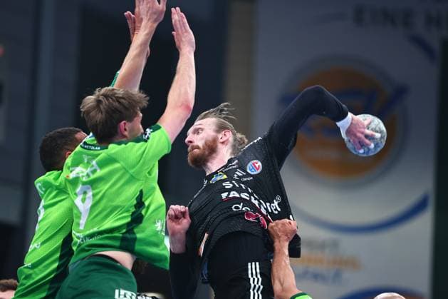 Goal shot by Antonio Metzner HC Erlangen, 27 GER, HSG Wetzlar vs HC Erlangen, Handball, 1 Bundesliga, Matchday 32, Season 2025 2026, 23 05 2026 GER, HSG Wetzlar vs HC Erlangen, Handball, 1 Bundesliga, Matchday 32, Season 2025 2026, 23 05 2026 Wetzlar Copyright: xEibner-Pressefoto RenexWeissx EP_RWS