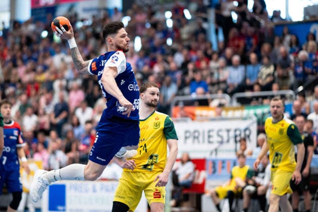 Csaba Leimeter HBW Balingen Weilstetten, 55 , HBW Balingen Weilstetten vs VFL Eintracht Hagen, Handball, 2 Bundesliga, 33 Matchday, Season 2025 2026, 23 05 2026, Eibner Pressefoto Andreas Ulmer HBW Balingen Weilstetten vs VFL Eintracht Hagen, Handball, 2 Bundesliga, 33 Matchday, Season 2025 2026, 23 05 2026, Balingen Copyright: xEibner-Pressefoto AndreasxUlmerx EP_AUR