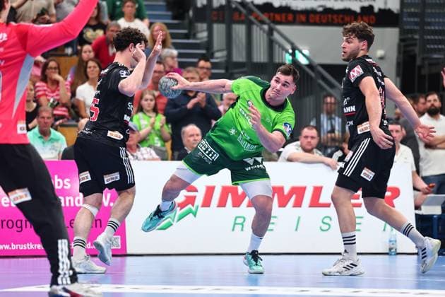 Goal throw by Josip Simic HSG Wetzlar, 10 GER, HSG Wetzlar vs HC Erlangen, Handball, 1 Bundesliga, Matchday 32, Season 2025 2026, 23 05 2026 GER, HSG Wetzlar vs HC Erlangen, Handball, 1 Bundesliga, Matchday 32, Season 2025 2026, 23 05 2026 Wetzlar Copyright: xEibner-Pressefoto RenexWeissx EP_RWS