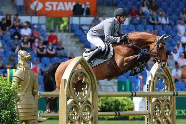 Philipp Weishaupt GER with horse Aberdeen Z, 2nd place, best German, S9 Preis des Handwerks, Youngster Tour Final, CSIYH1 show jumping competition with jump-off for young horses, World Equestrian Festival, TSCHIO Aachen 2026, TSCHIO instead of CHIO 2026, Aachener Soers, 22 to 24 May 2026, equestrian sport, 24 05 2026, Aachener Soers Germany