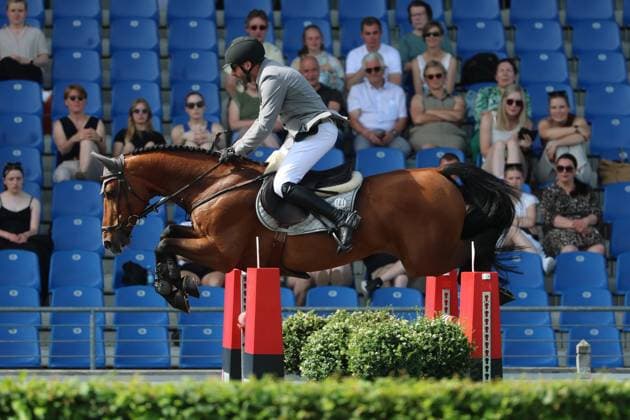 Philipp Weishaupt GER with horse Aberdeen Z, 2nd place, best German, S9 Preis des Handwerks, Youngster Tour Final, CSIYH1 show jumping competition with jump-off for young horses, World Equestrian Festival, TSCHIO Aachen 2026, TSCHIO instead of CHIO 2026, Aachener Soers, 22 to 24 May 2026, equestrian sport, 24 05 2026, Aachener Soers Germany