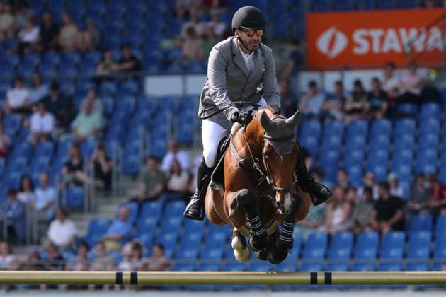 Philipp Weishaupt GER with horse Aberdeen Z, 2nd place, best German, S9 Preis des Handwerks, Youngster Tour Final, CSIYH1 show jumping competition with jump-off for young horses, World Equestrian Festival, TSCHIO Aachen 2026, TSCHIO instead of CHIO 2026, Aachener Soers, 22 to 24 May 2026, equestrian sport, 24 05 2026, Aachener Soers Germany