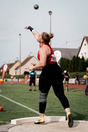 Alina Kenzel VfB Stuttgart 1893, 73, shot put women , GER, Leichtathletik, Athletics, Pfingstsportfest, Rehlingen, 24 05 2026, GER, Leichtathletik, Athletics, Pfingstsportfest, Rehlingen, 24 05 2026 Rehlingen Copyright: xStefanxMayerx EP_SMR
