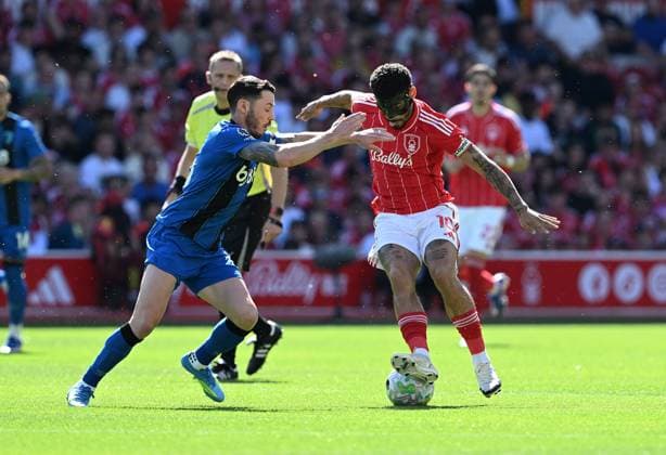 Adam Smith of Bournemouth and Morgan Gibbs-White of Nottingham Forest Nottingham Forest v AFC Bournemouth, Premier League, Football, City Ground, Nottingham, UK - 24 May 2026Nottingham City Ground United Kingdom EDITORIAL USE ONLY No use with unauthorised audio, video, data, fixture lists, club league logos or live services. Online in-match use limited to 120 images, no video emulation. No use in betting, games or single club league player publications. Copyright: xAnnaxGowthorpe Shutterstockx 16889857ab