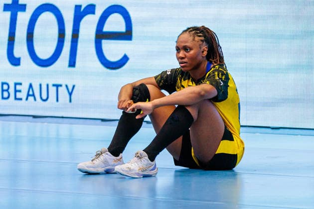 Deborah Lassource Borussia Dortmund, 22 is disappointed about the 28 27 defeat GER, HSG Blomberg Lippe vs Borussia Dortmund, Handball, 1 Bundesliga Women, Play Offs, Final, Game 2, 24 05 2026 GER, HSG Blomberg Lippe vs Borussia Dortmund, Handball, 1 Bundesliga Women, Play Offs, Final, Game 2, 24 05 2026 Blomberg Copyright: xEibner-Pressefoto JanxRollingerx EP_JSK
