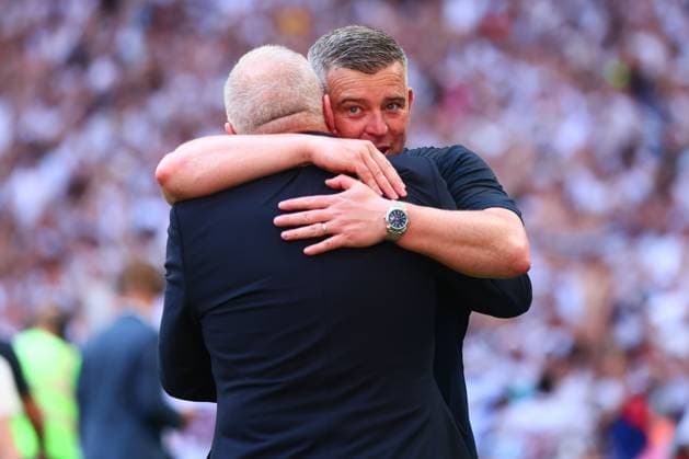 Bolton Wanderers manager Steven Schumacher celebrates at the end of the match Bolton Wanderers v Stockport County, EFL Sky Bet League One, Play-Off Final, Football, Wembley Stadium, London, UK - 24 May 2026London Wembley Stadium United Kingdom EDITORIAL USE ONLY No use with unauthorised audio, video, data, fixture lists, club league logos or live services. Online in-match use limited to 120 images, no video emulation. No use in betting, games or single club league player publications. Copyright: xPaulxCurrie Shutterstockx 16889803hy
