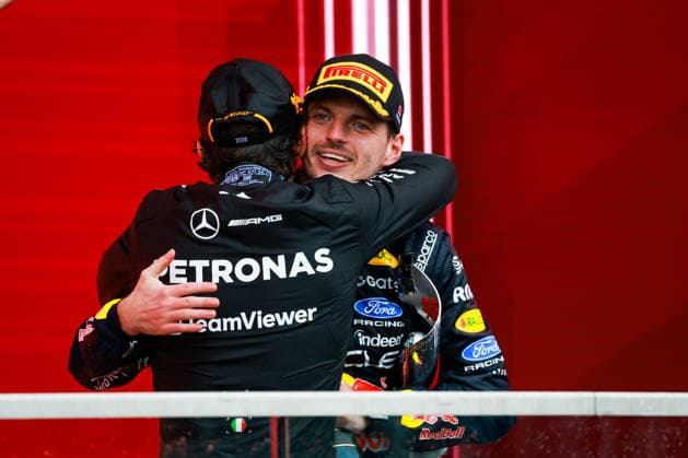 F1 - CANADIAN GRAND PRIX 2026 KIMI ANTONELLI Andrea (ita), Mercedes AMG F1 Team W16, VERSTAPPEN Max (nld), Red Bull Racing Ford RB22, portrait during the Formula 1 Grand Prix du Canada 2026, 5th round of the 2026 Formula One World Championship, WM, Weltmeisterschaft from May 22 to 24, 2026 on the Circuit Gilles Villeneuve, in Montrà al, Canada - Montrà alCanada Copyright: xFLORENTxGOODENx
