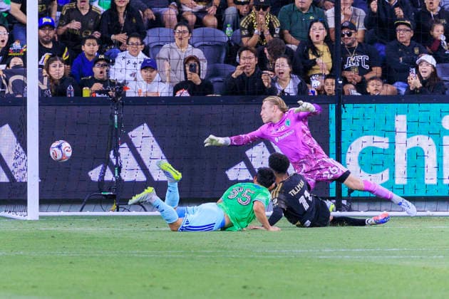 May 24, 2026, Los Angeles, California, USA: Timothy Tillman 11 of the Los Angeles Football Club scores a goal during their regular season MLS, Fussball Herren, USA game against the Seattle Sounders FC on Sunday May 24, 2026 at the BMO Stadium in Los Angeles, California. LAFC defeat Sounders, 1-0. ARIANA RUIZ PI LAFC Defeat Sounders, 1-0 - ZUMAp124 20260524_zaa_p124_003 Copyright: xArianaxRuizx