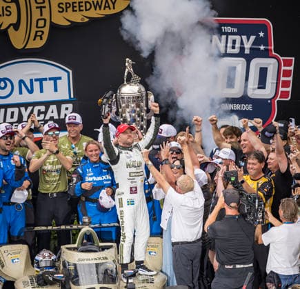 May 24, 2026, Speedway, Indiana, USA: IndyCar, Indy Car, IRL, USA SERIES driver, FELIX ROSENQVIST (60) (SWE) of Varnamo, Sweden, wins the Indianapolis 500 at Indianapolis Motor Speedway in SPEEDWAY, Indiana. Speedway USA - ZUMAa161 20260524_aaa_a161_028 Copyright: xWalterxArce,xStevexScaglione GMGx