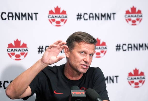 May 25, 2026, Charlotte, Nc, UNITED STATES: Jesse Marsch, Canada s national men s soccer head coach speaks to the media ahead of the World Cup roster selection camp in Charlotte, N.C., on Monday, May 25, 2026. Canada News - May 25, 2026 - ZUMAc35_ 20260525_zaf_c35_086 Copyright: xNathanxDenettex