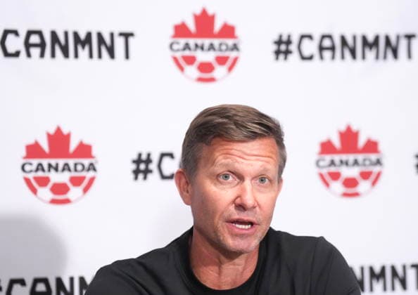 May 25, 2026, Charlotte, Nc, UNITED STATES: Jesse Marsch, Canada s national men s soccer head coach speaks to the media ahead of the World Cup roster selection camp in Charlotte, N.C., on Monday, May 25, 2026. Canada News - May 25, 2026 - ZUMAc35_ 20260525_zaf_c35_090 Copyright: xNathanxDenettex