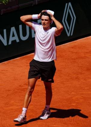 Adam Walton celebrates his first round win over Daniil Medvedev French Open Tennis, Day Three, Tennis, Roland Garros, Paris, France - 26 May 2026Paris Roland Garros France EDITORIAL USE ONLY No use with unauthorised audio, video, data, fixture lists, club league logos or live services. Online in-match use limited to 120 images, no video emulation. No use in betting, games or single club league player publications. Copyright: xJavierxGarcia Shutterstockx 16898258ag