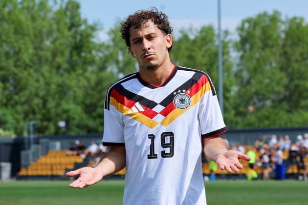 Taycan Etcibasi Germany celebrates his goal for 0 1, UEFA Under 19 friendly, Slovakia v Germany, MOL Academy on 27 May 2026 in Dunajska Streda, Slovakia Photo by Marco Steinbrenner DeFodi Images Taycan Etcibasi Germany celebrates after scoring his teams first goal, UEFA Under 19 friendly, Slovakia v Germany, MOL Academy, May 27, 2026 in Dunajska Streda, Slovakia Photo by Marco Steinbrenner DeFodi Images