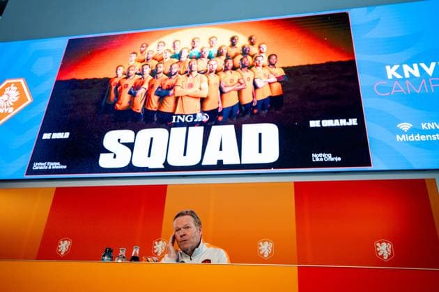 ZEIST , 27-05-2026 , KNVB Campus , season 2025 2026 , Dutch football , press conference, PK, Pressekonferenz , picture shows Netherlands head coach Ronald Koeman during a press conference for the Netherlands FIFA World Cup, WM, Weltmeisterschaft, Fussball 2026 squad announcement Press Conference Ronald Koeman x203994699x Copyright:
