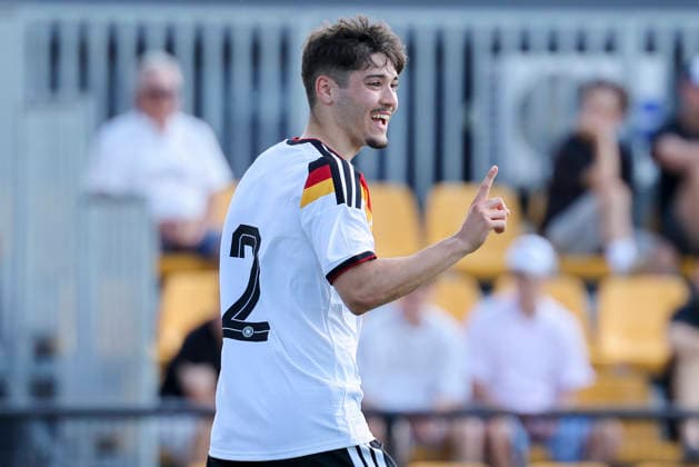 Rafael Pinto Pedrosa Germany gestures, UEFA Under 19 friendly, Slovakia v Germany, MOL Academy on May 27, 2026 in Dunajska Streda, Slovakia Photo by Marco Steinbrenner DeFodi Images Rafael Pinto Pedrosa Germany gestures, UEFA Under 19 friendly, Slovakia v Germany, MOL Academy, May 27, 2026 in Dunajska Streda, Slovakia Photo by Marco Steinbrenner DeFodi Images