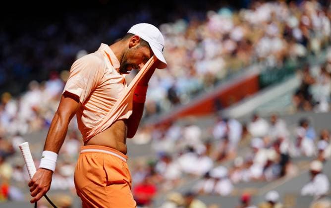 Novak Djokovic French Open Tennis, Day Four, Tennis, Roland Garros, Paris, France - 27 May 2026Paris Roland Garros France EDITORIAL USE ONLY No use with unauthorised audio, video, data, fixture lists, club league logos or live services. Online in-match use limited to 120 images, no video emulation. No use in betting, games or single club league player publications. Copyright: xJavierxGarcia Shutterstockx 16898261dm