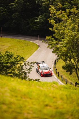 AUTO - WRC, Motorsport Rallye, WM - RALLY JAPAN 2026 18 Takamoto KATSUTA, Aaron JOHNSTON, Toyota GR Yaris Rally1, action during the 2026 Rally Japan, 7th round of the 2026 FIA WRC World Rally Car Championship, from May 28 to 30, 2026 at Toyota, Aichi, Japan - ToyotaJapan Copyright: xNikosxKatikisx
