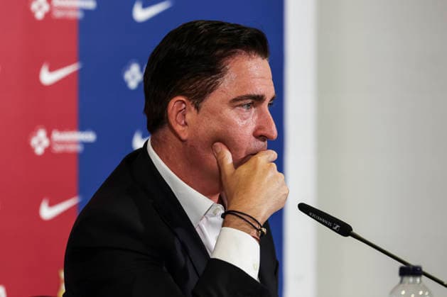 May 28, 2026, Barcelona, Barcelona, SPAIN: Xavi Pascual, head coach attends his press conference, PK, Pressekonferenz during his departure as coach of FC Barcelona, Barca at Palau Blaugrana on May 28, 2026 in Barcelona, Spain. Barcelona SPAIN - ZUMAa181 20260528_zaa_a181_002 Copyright: xJavierxBorregox